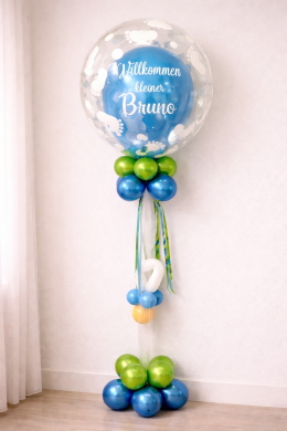 Konfetti Ballon zur Geburt
